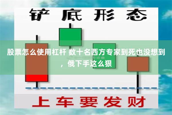 股票怎么使用杠杆 数十名西方专家到死也没想到，俄下手这么狠